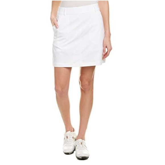 puma white golf skort